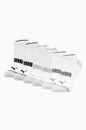 Half-Terry Low-Cut Women's Socks [3 Pairs], WHITE / BLACK, extralarge